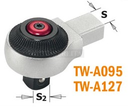 Terkšlė dinamometriniam raktui  TW-A095, S2=3/8"