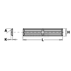 Keičiami peiliukai 790.200.01 20x4,1x1,1 (10 vnt. pakuotė)